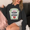 I Put Ketchup On My Ketchup トマトマスタード ハロウィンチーム 長袖tシャツ パーカー