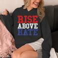 Rise Above Hate Red And Blue America パーカー