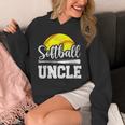 Softball Uncle Softball Player Game Day Father's Day Hoodie