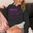 Team Burton 姓 誕生日や家族の集まりに パーカー