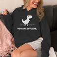 You Are Offline T-Rex 恐竜のラン ピクセルアート 恐竜ゲーム パーカー