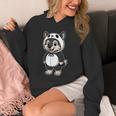 かわいいオオカミのパンダコスチューム ガールズ キッズ オオカミ愛好家 長袖tシャツ パーカー
