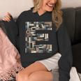 イニシャル 名前 文字 E アルファベット キュービズム アートスタイル 長袖tシャツ パーカー