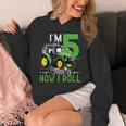 キッズ I Am 5 This Is How I Roll One Years Old Tractor 5歳の誕生日 パーカー
