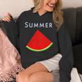 スイカ 1ピース・夏【 サマータイム 】リゾート・夏 大好き／面白 イラスト パーカー