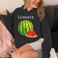 スイカ・夏【 サマータイム 】リゾート・夏 大好き／面白 イラスト パーカー
