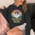 スノーシュー 猫 ママ レトロ ヴィンテージ 面白い I Love My Cat Hoodie