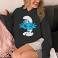 スマーフ ジョキー スマーフ 舌 ジョイフル ブルー コミック スマーフェット Hoodie
