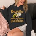 ブリトーはあなたの問題をすべて解決します Burritoolves All Your Problems Hoodie