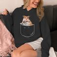 ポケットハムスターシャツ、ポケットに入った面白いハムスター ギフトtシャツ パーカー
