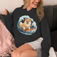 ポメラニアン 面白いtシャツ 犬 イヌ サーフィン 夏 かわいい メンズ 子供 おもしろ 服 グッズ ネタ パーカー