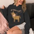 マイハッピープレイス I 馬好き I 乗馬 I 馬術用の馬 Hoodie