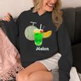 メロン 3 Melon メロンソーダ クリームソーダ カット 『デリシャス フルーツ』果物 リアル 面白い イラスト Hoodie
