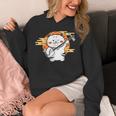 三味線で遊ぶ猫 Hoodie