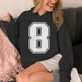 数字 8 スポーツジャージ ラッキーナンバー Hoodie