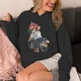 犬 おもしろ バイク オートバイ ライダース バイカー 面白い いぬ Hoodie