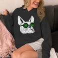 犬のサングラス喫煙420クールな雑草大麻マリファナ Hoodie