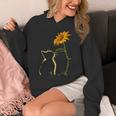 素敵な黄色い猫のひまわり パーカー