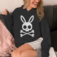 面白いイースターデー ジョリーロジャー バニー スカル ウサギ メンズ レディース パーカー