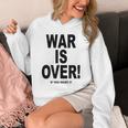 Exclusive War Is Over ご希望の場合限定ブラックプリント Hoodie