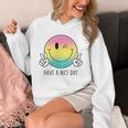 Have A Nice Day Winkingmile Face Peace Wink Happy Face パーカー