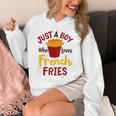 Just A Boy Who Loves French Fries フライドポテト じゃがいも ヴィーガン Hoodie