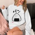 「パン-おにぎり」おもしろ 筆文字 服 面白い文字入り Hoodie