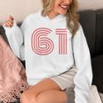 クールレトロライティングジャージ、背番号61 1961 Hoodie