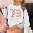 クールレトロライティングジャージ、背番号73 1973 Hoodie