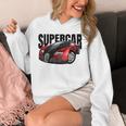 スー、スポーツカー、マッスルカー、レースカーのtシャツ。 パーカー
