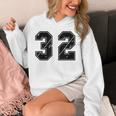 背番号 32 チーム短大スポーツ背番号付きユニフォーム パーカー