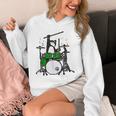 面白い猫 ドラム 猫 ドラマー 面白い ドラム 猫 Hoodie