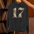 17 セブンティーン 誕生日 お気に入り 数字 フルール・ド・リス デザイン パーカー