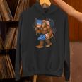 American Flag Bigfoot Fireworks 4Th Of July Sasquatch Us Hoodie