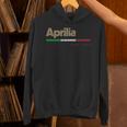 Aprilia イタリア都市レトロフラッグ イタリア パーカー