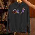 Born To Run マラソンランナー スポーツ カラフルtシャツ パーカー
