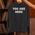 Cool You Are Here トレンディでシンプルな言葉のデザイン パーカー