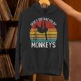 Easy Distracted By Monkeys シャツ ビンテージモンキー Hoodie