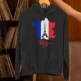 Enjoy Travel Paris France Flag & Eiffel Tower Graphic パーカー
