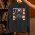 French Bulldog Dog Motif USA Patriot 4th Of July Unisex Hoodie