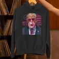 Donald Trump Bubble Gum Pink 4Th Of July American Flag Hoodie