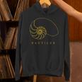 Golden Nautilus シェルtシャツ 海洋自然愛好家向け Hoodie