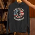 A Guy Like Me Is Hard To Find Bigfoot American Flag Hoodie