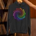 Happy Dot Day キッズ レインボー 水玉 スパイラル Hoodie