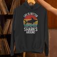 Life Is Better Withharks Around レトロ シャーク パーカー
