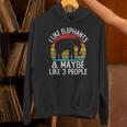 I Like Elephants And Maybe Like 3 People シャツ 象 パーカー