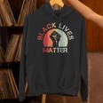 Lives Matter Raised Fist Retrointage No Racism Hoodie