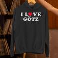 I Love Götz マッチング ガールフレンド&ボーイフレンド Götz 名前 パーカー