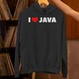 I Love ハート Java パーカー