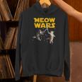 Meow Wars 猫好きのための面白いグラフィック パーカー